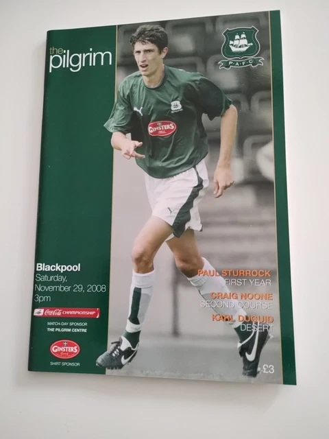Plymouth Argyle v Blackpool Championship 2008-9