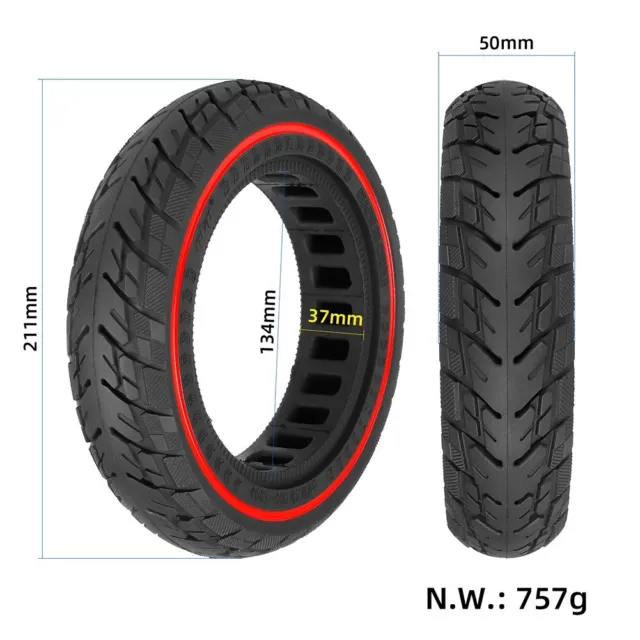 Scooter Tire Solid Tyre 8.5 Inch Durable Tyre Electric Scooters Accessories