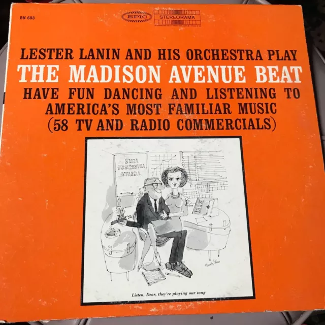 Lester Lanin & His Orchestra Play The Madison Avenue Beat-1961 Epic LP BN 603