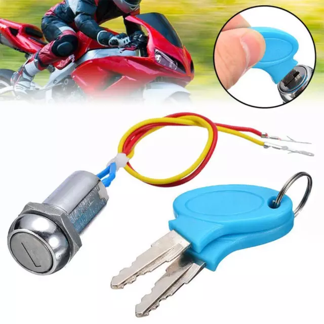 Motorcycle Moped Dolphin Ignition Key Switch Lock Electric N7D0 W3 Lock New V4B9