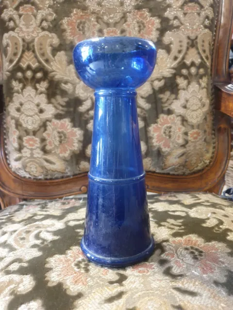 Bottiglia Antica Vetro Blu Cobalto