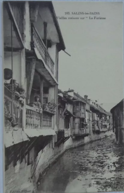 Salins Les Bath 39 CPA Vieilles Houses On La Furieuse Good Condition