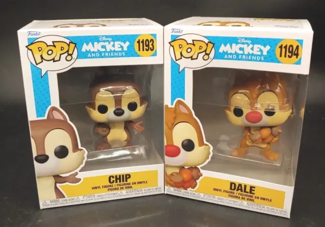 Funko Pop! Disney Chip and Dale Lot Set of 2 Vinyl Figures