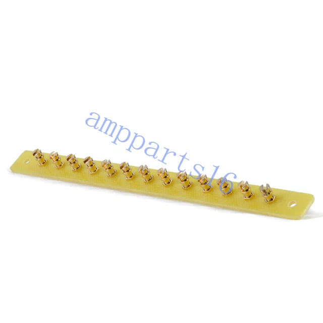 1pc 13 Lug Terminal Strip Turret Tag Board Gold Point to Point Guitar Tube AMP