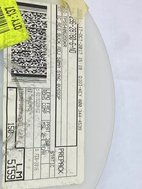 Lot X 25 TPS54062DGKR Ic Rég Buck Adj 50MA 8VSSOP