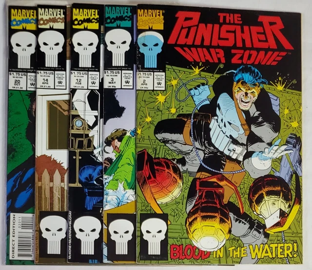 Marvel The Punisher War Zone 2 3 12 14 20 Comic Book Lot