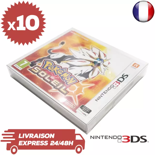 10 Boitiers de Protection Jeux Nintendo 3DS 0,3mm Neufs