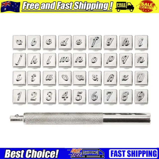 3mm 6mm 36pcs Steel Alphabet Number Stamp Punch Sets for Leather Wood Craft Tool