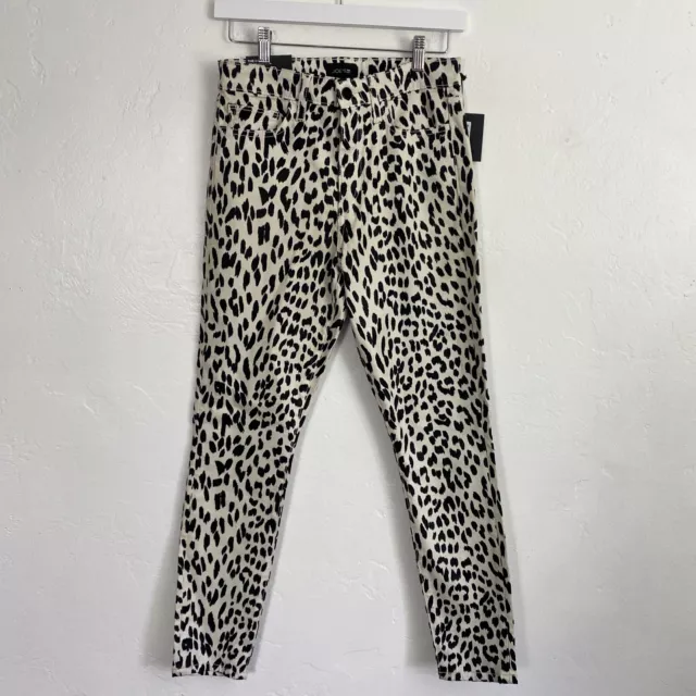 Joes Jeans Charlie High Rise Skinny Ankle Pants Womens Size 27 Leopard New