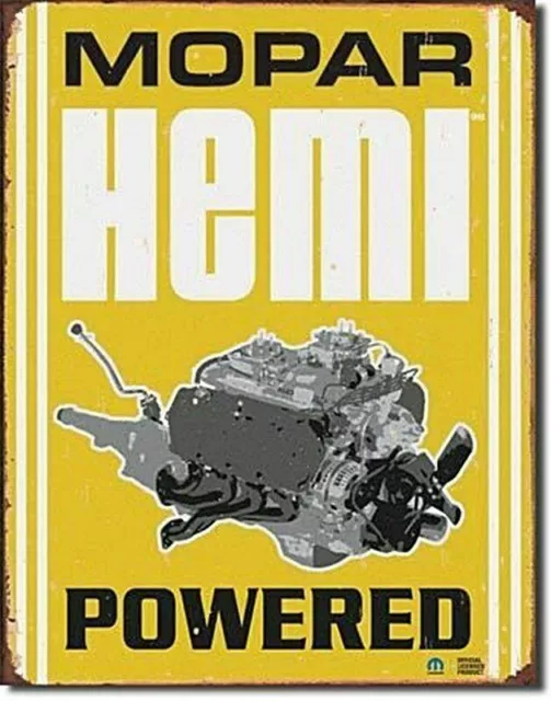 Mopar Hemi-Powered metal sign 400mm x 320mm (de)