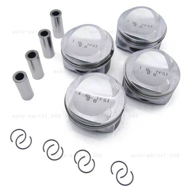 Pistons & Rings Oversized 83mm +0.5 / Φ21mm For VW Passat Audi A5 A4 A3 1.8 TFSI 2