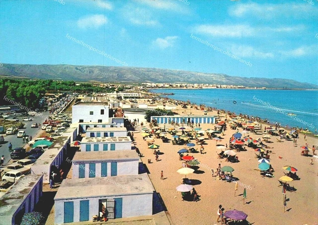 Carte Postale Vintage Foggia Manfredonia Siponto Stazione - Référence KF2164 - Occasion Originale