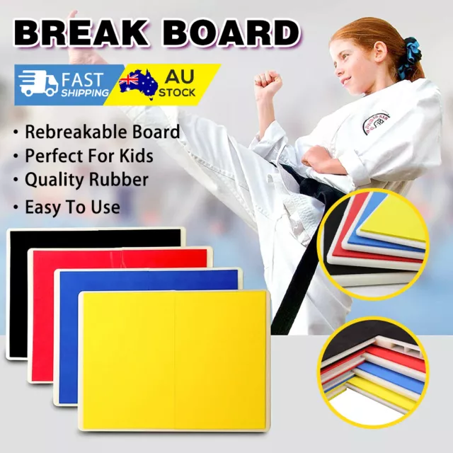 Break Board Karate Rebreakable Martial Arts Taekwondo High Strength 4 Sizes New