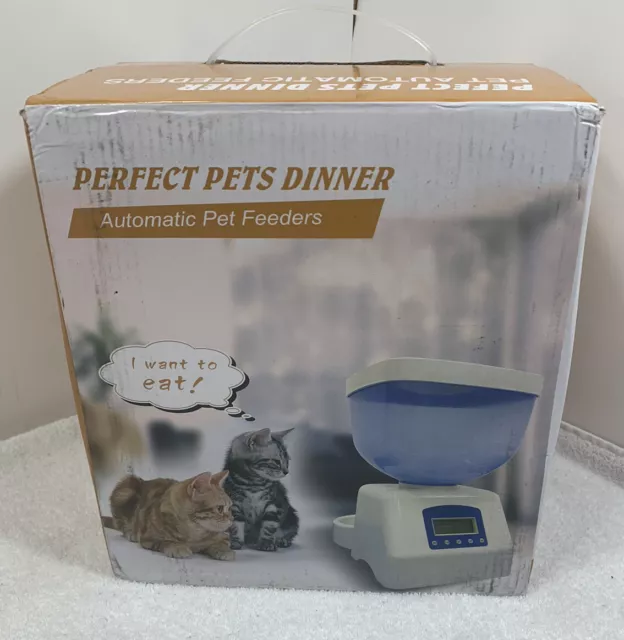 Perfect Pet Dinner Automatic Pet Feeder Cat Dog Puppy Electric & Battery Dish