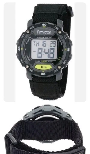 Orologio Sportivo Armitron Unisex - Cassa Blu Quadrata, Silicione, Resistente All'Acqua 50m - Foto 14