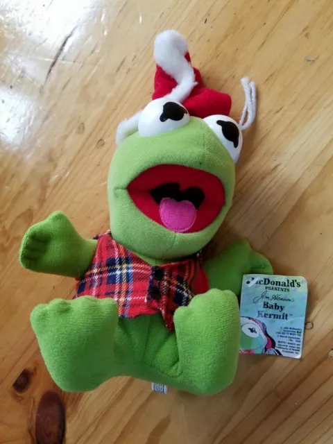 Vintage McDonalds Muppets Kermit the Frog 1987 Plush Toy