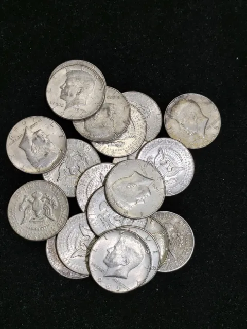 1965-1969 Kennedy Half Dollar FULL ROLL 40% SILVER - 20 Coins.