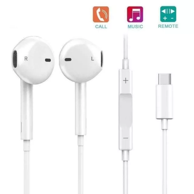 For Samsung Galaxy S23 S24 S24+ S24 Ultra Headphones USB Type-C Stereo Earphones