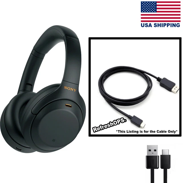 SONY WH1000XM4 WIRELESS Headphones USB Cable Transfer Cord Replacement