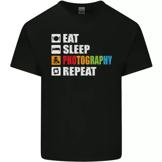 Photography Eat Sleep Photographer Funny Kids T-Shirt Childrens