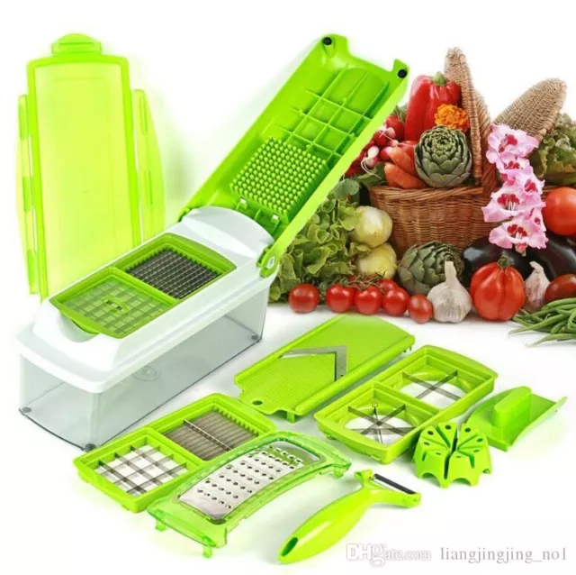 11 In 1 Vegetable Slicer Set Chopper Dicer Cutter Fruit Salad Food Kitchen Tool