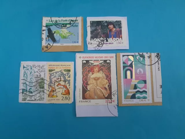 Lot Timbres Gommes