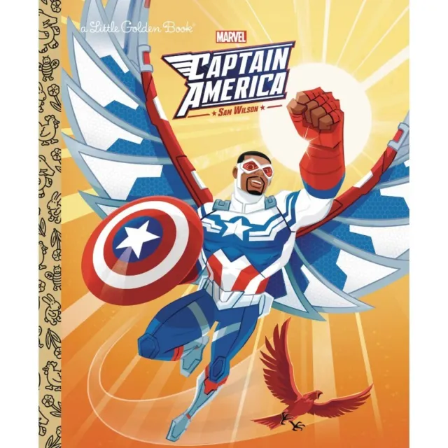 Captain America Sam Wilson Little Golden Book--Golden Books--