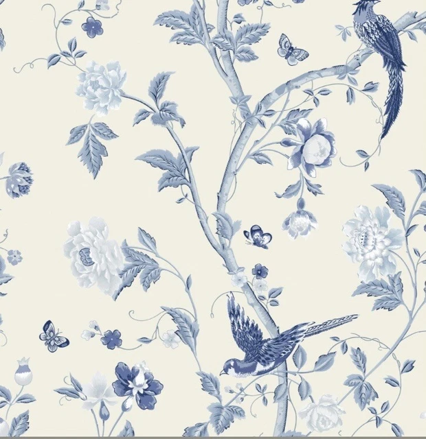 Laura Ashley Sommerpalast Tapete - 8249201 - Empire Blue - Auslauf