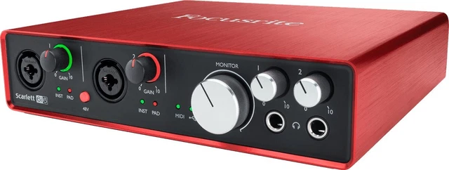 Scarlett Focusrite 6I6 Interface Audio Usb 2Nd Gen Audio Carte Son Musique Dj