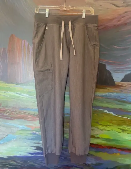 Figs Scrubs Technical Collection Gray Jogger Pants with Pockets S / P - NWOT