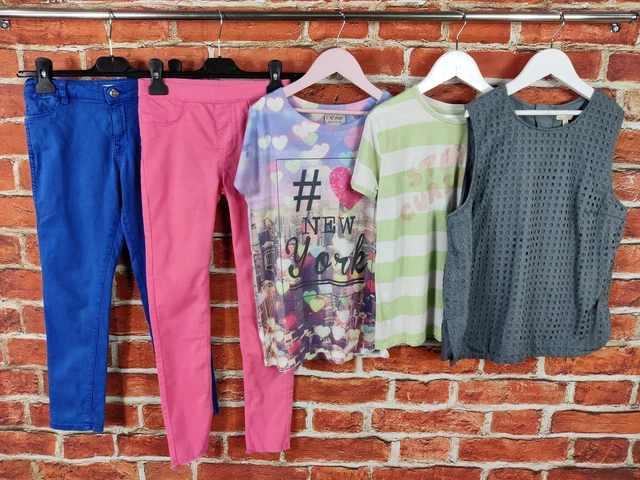 GIRLS BUNDLE AGE 8-9 YEARS NEXT GAP etc JEANS JEGGINGS TOP T-SHIRT KIDS 134CM