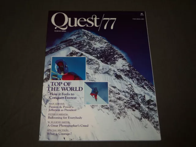 1977 March/April Quest/77 Magazine - Volume 1 No. 1 - Conquer Everst - Cw 2