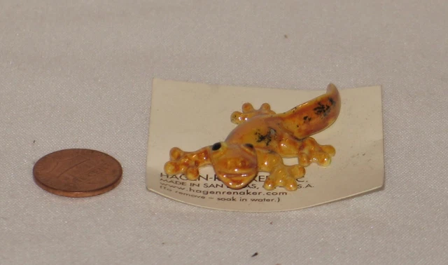 Retired Hagen Renaker Orange yellow and black Salamander