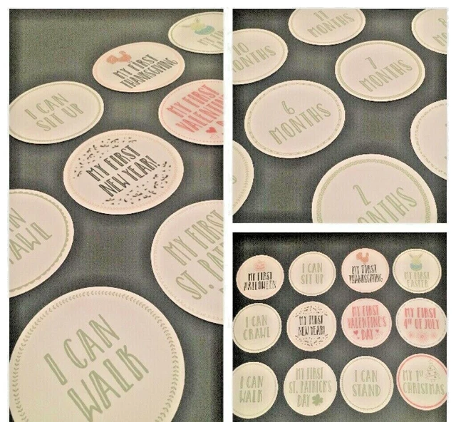 Baby Milestone Stickers 1st Year 24 Count Baby Shower Gift