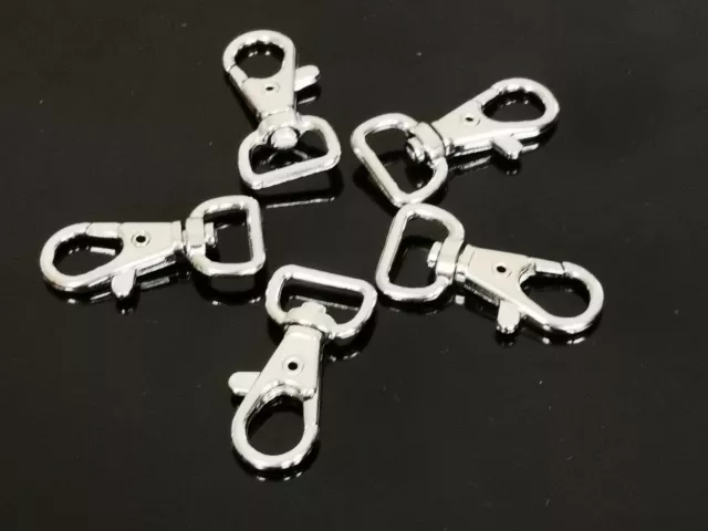 5PCS Swivel Lobster Keychain Key Ring Clasp Clips Snap Hook etaining ring DIY