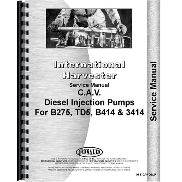 New Injection Pump Service Manual Fits International Harvester B-250
