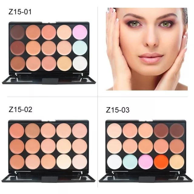 15 Shades Colour Concealer Contour Makeup Palette Kit Make Up Set 2