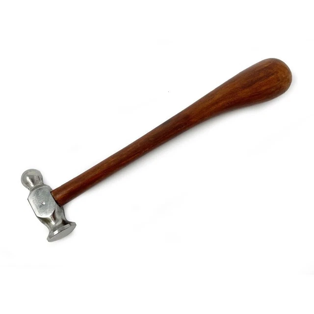 Gewölbte Jagd Repusse Hammer Kugel Peen Juweliere Werkzeug Kuppel Prägung 6oz