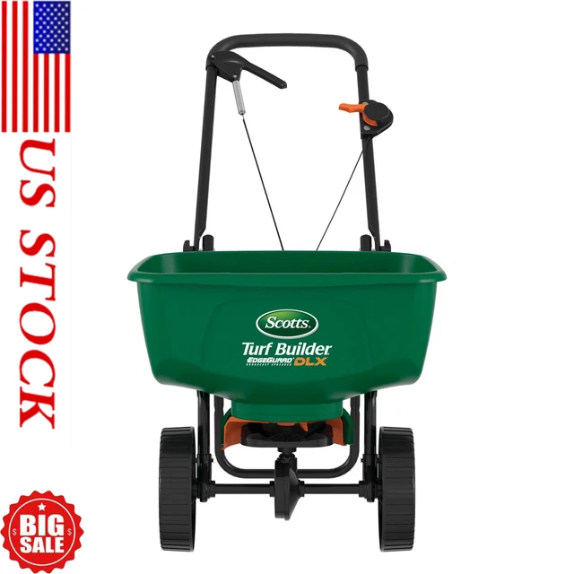 Turf Builder EdgeGuard DLX Broadcast Spreader - 15,000 sq. ft.