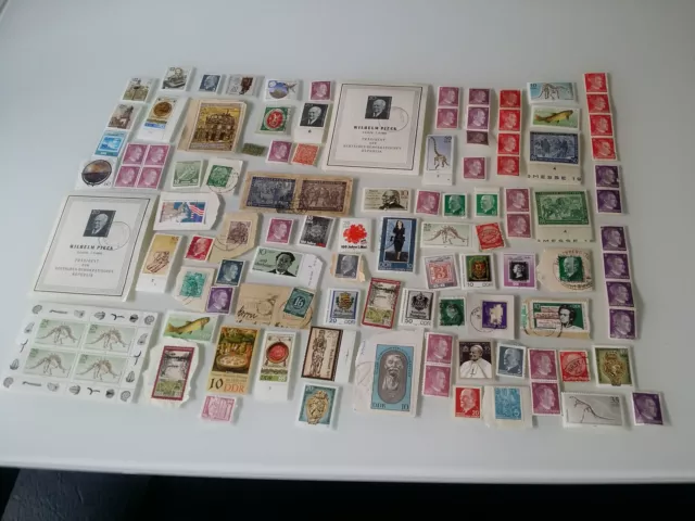 Konvolut Briefmarken DDR Deutsches Reich Welt frisch und gestempelt Ostalgie top