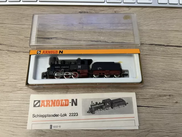 Arnold 2223 Steam Locomotive BR86 6009 the Dr N Gauge Good Condition Works