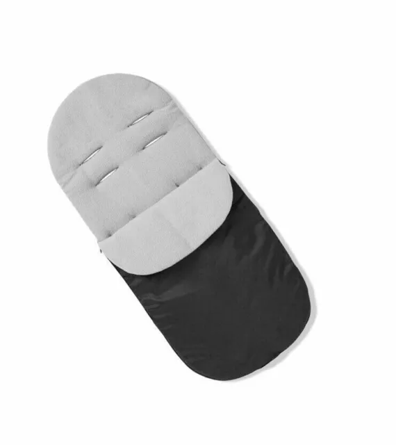 Gemütlicher Fußmuff Baby Kleinkind schwarz/grau passend für Maxi Cosi Adorra Buggy