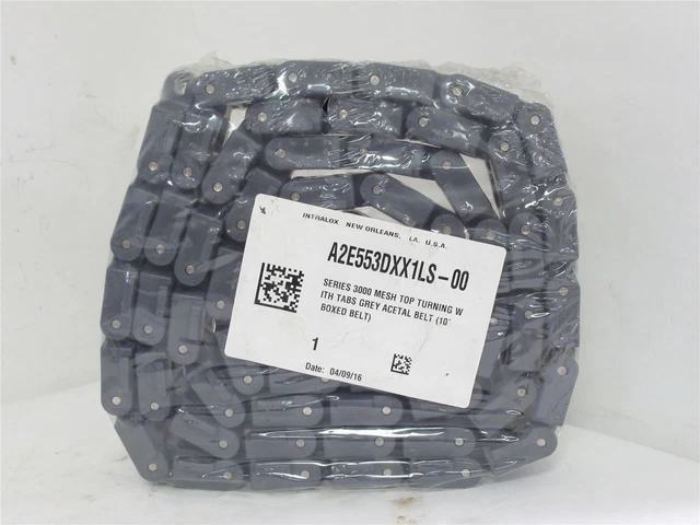 228535 New-No Box; Intralox A2E553DXX1LS-00 Series 3000 Mesh Top Turning Belt