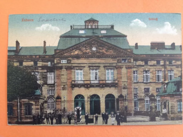 cpa Félix Luib ALSACE 67 - ZABERN SAVERNE en 1908 SCHLOSS Château kasino