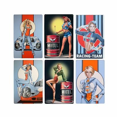 Motor Oil Gas Advertising Tin Signs Plaque Retro Vintage Metal Garage Wall Plate
