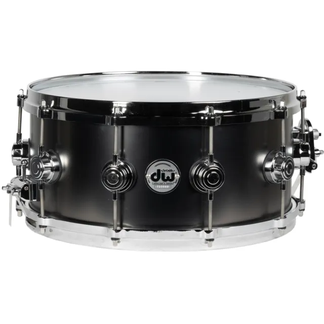 DW Collectors Series 6.5x14 Snare - Satin Black Nickel Over Brass- Diecast Hoops