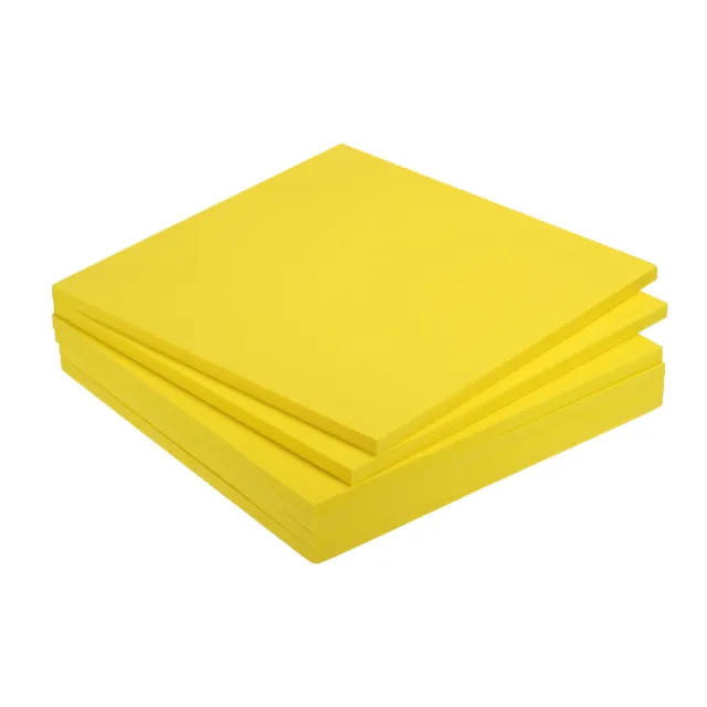 EVA Schaumstoffblätter gelb 9,8 Zoll x 9,8 Zoll 10 mm dick Handwerk Schaumstoffblätter 6 Stck.