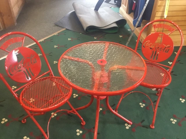 VINTAGE COCA-COLA CHAIRS with Table $275.00 - PicClick