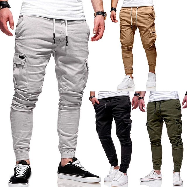 Pantaloni da jogging uomo tempo libero pantaloni da jogging cargo combat training cavo pantaloni C8