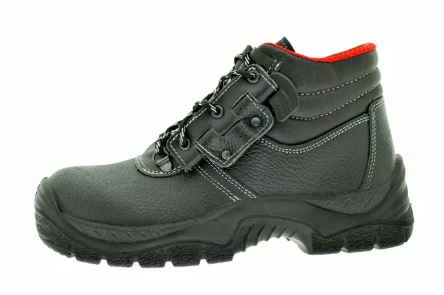 Scarpe Antinfortunistiche Uomo Donna  Alba&n K03 Scarpe da lavoro S3 alte nero 2